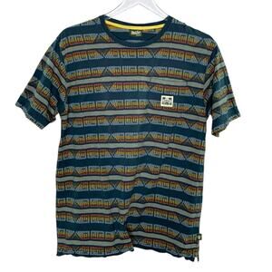 Howler Brothers M Jacquard T Shirt Mens Tee Short Sleeves Striped 100% Cotton